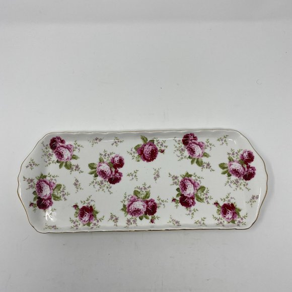 Grace Fine Porcelain Sandwich Tray - Picture 1 of 4